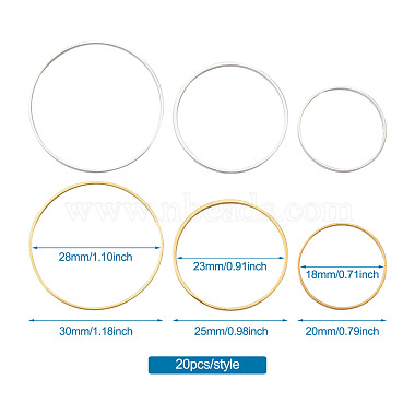 Brass Linking Rings(KK-YS0001-03)-11