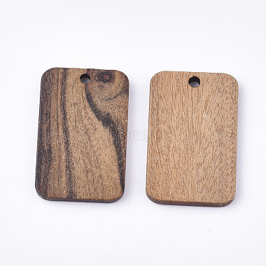 Undyed Walnut Wood Pendants(WOOD-T023-05)-2