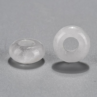 Natural Quartz Crystal European Beads(X-G-G740-12x6mm-30)-3