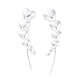 S999 Fine Silver Stud Earrings(EJEW-F356-04S)-2