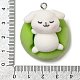 Flocking Resin Sleeping Pendants(RESI-D072-02D)-3