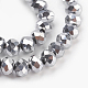Chapelets de perles en verre galvanoplastique(GLAA-K027-FP-A02)-3