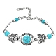 bracelets de perles turquoise naturelles(PW-WGFCF02-01)-4