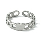 304 Stainless Steel Open Cuff Ring(RJEW-L110-026P)-2