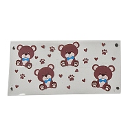 PET Self-Adhesive Stickers, for Party Decorative Present, Bear, 110~120x230~250x0.3mm(STIC-P009-A01)