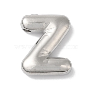 Non-Tarnish 304 Stainless Steel Pendants, Letter Charm, Letter Z, 19.5x16x5mm, Hole: 2mm(STAS-Z063-01P-Z)