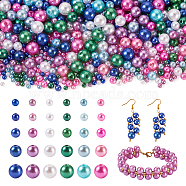 3000Pcs Imitation Pearl Acrylic Beads, Dyed, Round, Mixed Color, 4~12x3.5~11.5mm, Hole: 1~2.7mm(OACR-TA0001-13)