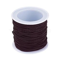 Elastic Cord, Coconut Brown, 1mm, about 22.96 yards(21m)/roll(RB1.0mm-19)