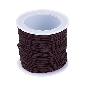 Elastic Cord, Coconut Brown, 1mm, about 22.96 yards(21m)/roll