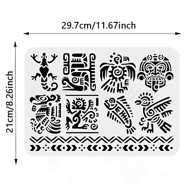 PET Hollow Out Drawing Painting Stencils(DIY-WH0422-0027)-2
