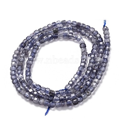 Natural Iolite/Cordierite/Dichroite Beads Strands(G-H266-30)-3