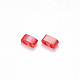 2-Hole Baking Painted Transparent Glass Seed Beads(X-SEED-S031-M-254)-2
