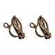 Brass Clip-on Earring Findings(EC109-NFAB)-1