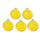 Golden Plated Alloy Enamel Charms(X-ENAM-S118-09S)-1