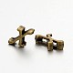 Tibetan Style Antique Bronze Plated Alloy Letter Slide Charms(PALLOY-J542-X-NF)-1