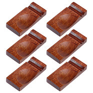 Wooden Chopstick Holders, Rectangle, Coconut Brown, 70x32x11.5mm(AJEW-WH0515-41)