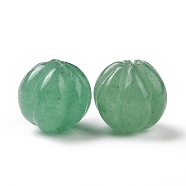 Natural Green Aventurine Beads, Autumn Theme, Pumpkin, 8~8.5x7.5~8mm, Hole: 1.2mm(G-F720-01)