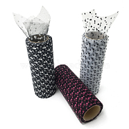 Polka Dot Deco Mesh Ribbons, Tulle Fabric, Tulle Roll Spool Fabric For Skirt Making, Mixed Color, 6 inch(15cm), about 10yards/roll(9.144m/roll)(OCOR-I005-F)