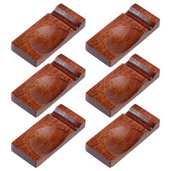Wooden Chopstick Holders, Rectangle, Coconut Brown, 70x32x11.5mm(AJEW-WH0515-41)