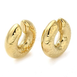 Ion Plating(IP) 304 Stainless Steel Cuff Earrings, Non Piercing Earrings, Round, Real 14K Gold Plated, 29.5x30x10mm(EJEW-Z022-01G)