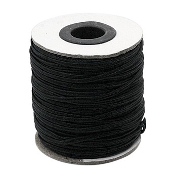 Nylon Thread, Nylon Jewelry Cord for Custom Woven Jewelry Making, Black, 2mm, about 50yards/roll(150 feet/roll)