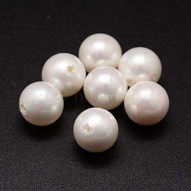16mm White Round Shell Pearl Beads