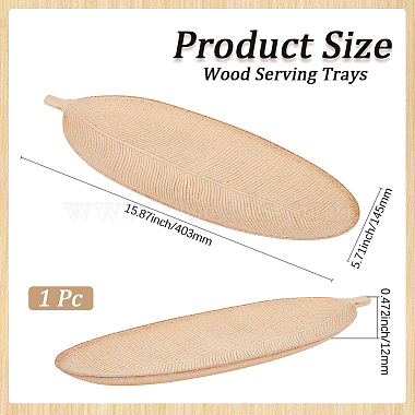 Bandejas de madera para servir(AJEW-WH20019-34)-2