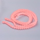 Light Salmon Frosted Round Transparent Glass Bead Strands(X-GLAA-S031-6mm-28)-3