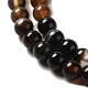 Dyed Black Agate Round Bead Strands(G-P070-22-4mm)-5