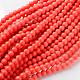 Synthetic Coral Beads Strands(GSR6mmC052)-1