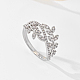 Brass Micro Pave Cubic Zirconia Finger Rings for Women(PB9120-8)-1