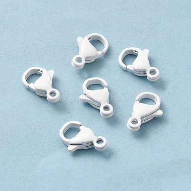 Spray Painted 304 Stainless Steel Lobster Claw Clasps(STAS-R120-01D-01)-2