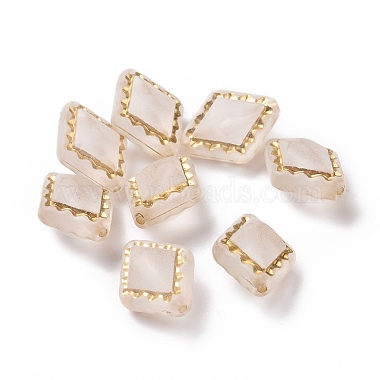 Clear Rhombus Acrylic Beads