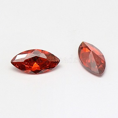 Cubic Zirconia Pointed Back Cabochons(ZIRC-M003-10x5mm-002)-2