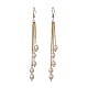 Natural Pearl Beads Dangle Earrings(EJEW-JE05413-01)-1