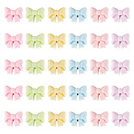 30Pcs Opaque Resin Decoden Cabochons, Bowknot, Mixed Color, 10.5x13x6mm(RESI-TADJ0001-13A)