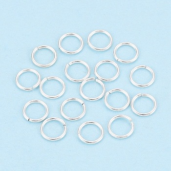 925 Sterling Silver Open Jump Rings, Round, Silver, 5x0.5mm, Inner Diameter: 4mm, about 72pcs/3g, 24 Gauge