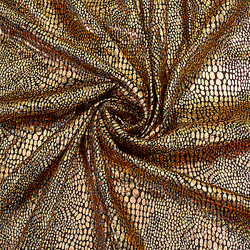 Gilding Polyester Fabric, Clothing Accessories, Gold, 158x0.02cm