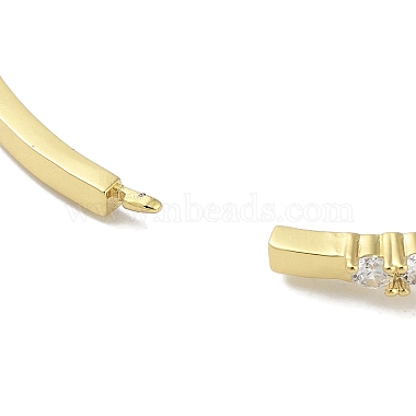 Bracelets à charnière avec nœud papillon en zircone cubique pavé de laiton pour femmes(BJEW-R317-03G-02)-3