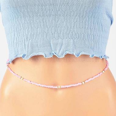 Pink Glass Body Chains