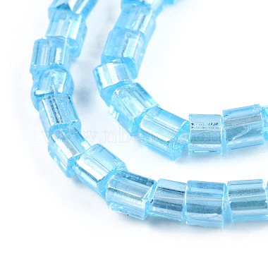 Transparent Electroplate Glass Bead Strands(GLAA-N047-08-C08)-3