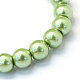 Baking Painted Pearlized Glass Pearl Round Bead Strands(HY-Q330-8mm-26)-2
