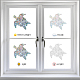 Waterproof PVC Colored Laser Stained Window Film Adhesive Stickers(DIY-WH0256-087)-4