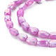Opaque Baking Painted Crackle Glass Beads Strands(EGLA-S174-21B)-3