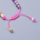 Eco-Friendly Handmade Polymer Clay Heishi Beads Kids Braided Bracelets(BJEW-JB04319-M)-5