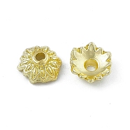 Rack Plating Alloy Bead Caps, Multi-Petal, Flower, Light Gold, 7.5~8x3.4mm, Hole: 1.5mm(PALLOY-I216-29LG)