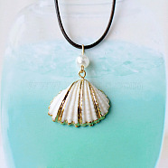 Natural Conch and Shell Pendant Necklaces(YJ0466-4)