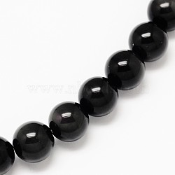 Natural Obsidian Round Beads Strands, 18mm, Hole: 1.2~1.3mm, about 22pcs/strand, 15.70''(39.87cm)(X-G-L275-03-18mm-01)