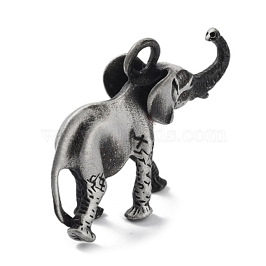 Antique Silver Elephant Alloy Pendants