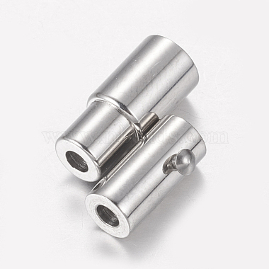 304 Stainless Steel Locking Tube Magnetic Clasps(STAS-H019)-4